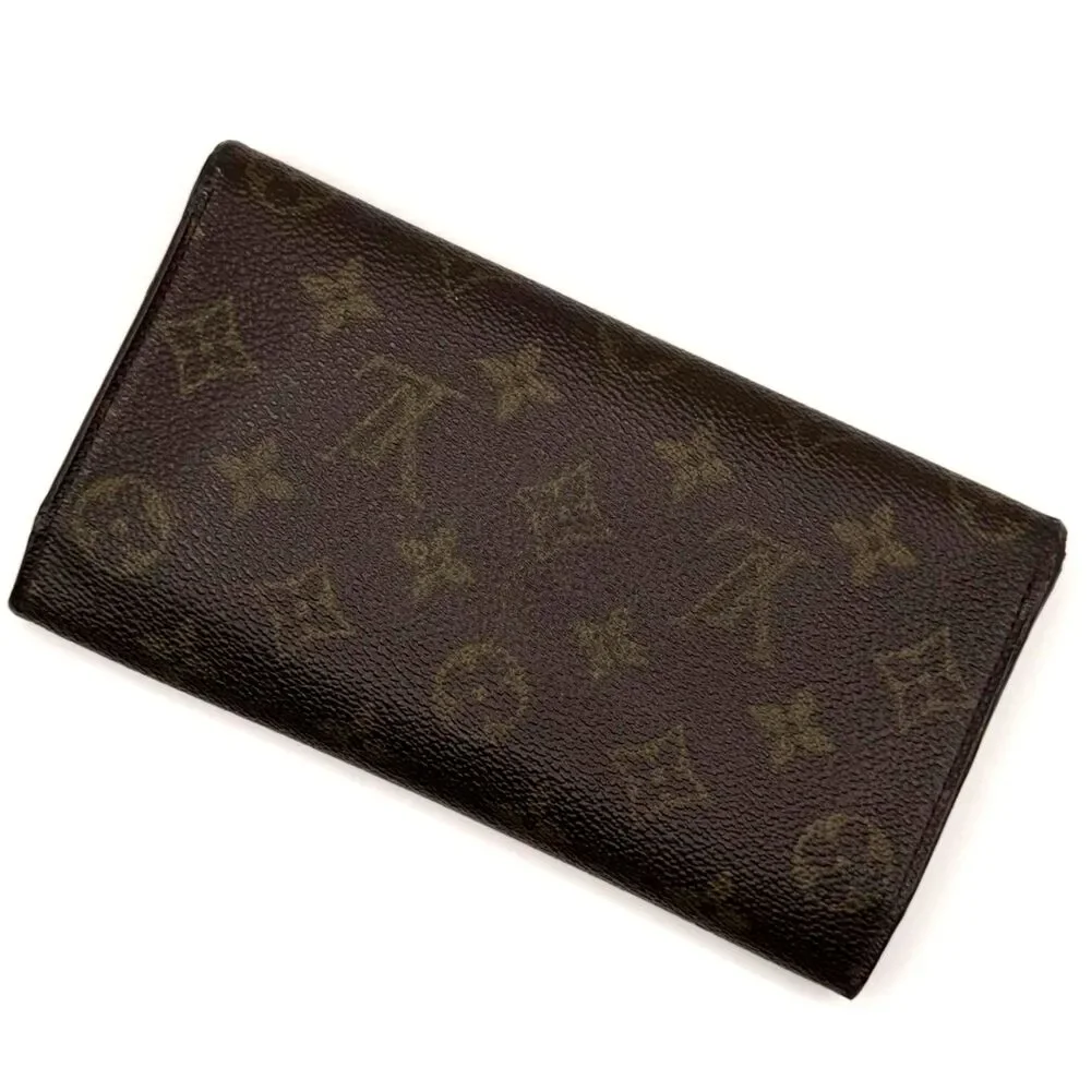 Louis Vuitton Porte Trésor International Monogram Wallet 2000 Vintage Authentic